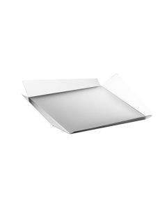 Eme-Posaterie Cestino Portapane Kento in acciaio lucido/sabbiato cm 26x26