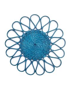 LE COQ TERSICORE Segnaposto con design fiore blu cm 40 - Confezione 24 pezzi