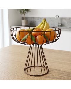 Pintinox Caleido Cesta alta a filo portafrutta in metallo vari colori