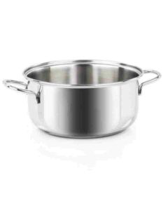 BARAZZONI Bonita Casseruola 2 manici Acciaio Inox cm 26x13 L 6
