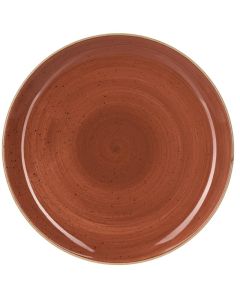 CHURCHILL Stonecast Piatto Piano Coupe Arancione Cm 28