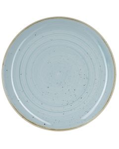 CHURCHILL Stonecast Piatto Piano Coupe Azzurro Cm 28