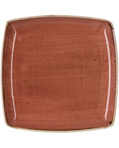 CHURCHILL Stonecast Piatto Quadro Arancione cm 26