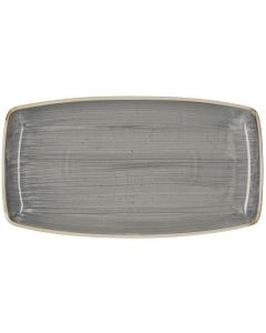 CHURCHILL Stonecast Piatto Rettangolare Grigio cm 35x18
