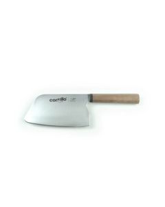 SANELLI AMBROGIO Cortello con manico in noce massello ed ebano makassar e lama in acciaio all&apos;azoto Nitro B 