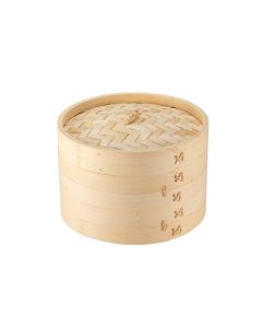 ILSA Cuocivapore a 2 ripiani in bamboo con coperchio diametro cm 30