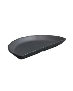 EFAY Piatto Luna Zen in melamina cm 24x12,5 - Confezione da 12 pezzi