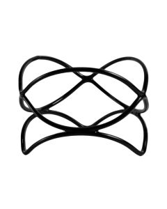 EFAY Stand antiscivolo universale nero Dance in acciaio rivestito in PVC in diverse misure