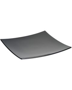 EFAY Piatto quadrato curvo Nero "Luna" Melamina 100% cm 42