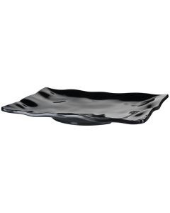 EFAY Piatto rettangolare ondulato Nero "Kang" Melamina 100% cm 44x34