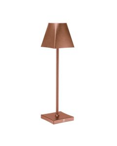 Le Coq ETERE Lampada led ricaricabile corten rosè in alluminio