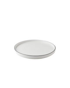 Table Top Piatto Piano Filo Nero cm 25,5