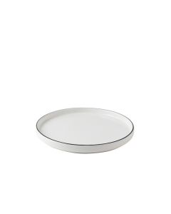 Table Top Piatto Frutta Filo Nero cm 20 - Confezione da 6 pezzi