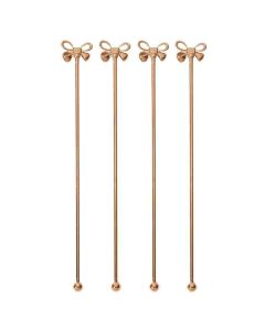 PADERNO Palette cocktail fiocco 21 cm - Confezione 4 pezzi
