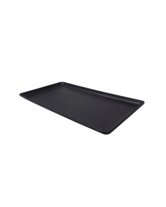 EFAY GN Baker Vassoio GN 2/8 nero in melamina con piedini cm 32