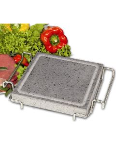 ILSA Convivio Piastra Lavica Quadra Stand Acciaio Inox 18-10