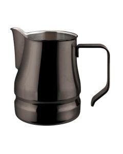 ILSA Lattiera Nera per Cappuccino e Latte Art volution Acciaio inox 1810