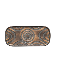 Table Top Piatto Vassoio Goldeneye cm 19x9 F2026 - Confezione da 6 pezzi