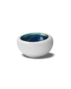 LE COQ Abyssos Coppa Gourmet bianca matt e blu 14x13