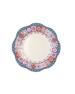 LE COQ Anemone Piatto Piano con decoro Ebe D. 26