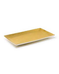 LE COQ Deras Vassoio rettangolare dorato cm 34x19