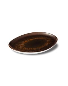 LE COQ Estia Vassoio Ovale Ruggine 30x26 cm - Confezione 3 pezzi
