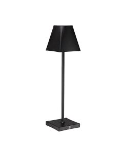 Le Coq ETERE Lampada led ricaricabile nera in alluminio altezza cm 30