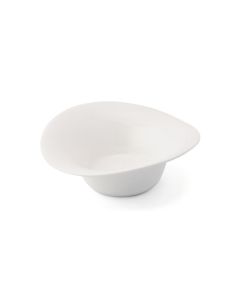 LE COQ Febe Coppa petalo rotonda color avorio D. 14 cm H. 5 cm