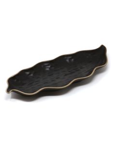 LE COQ Kypseli Vassoio Foglia Stretto nero matt 34