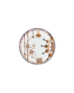 LE COQ Lithos Piatto Pane bianco e blu 15 cm - Confezione 4 pezzi