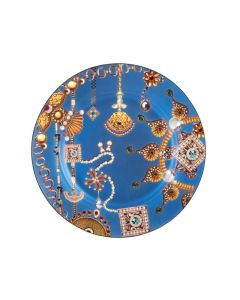 LE COQ Lithos Piatto Rotondo blu 30 cm - Confezione 4 pezzi