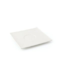LE COQ Oniros Piattino quadro per tazza caff￨ da 10 cl color avorio 10x10 cm