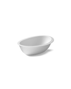 LE COQ Parthenon Coppa Ovale bianco matt 12x8,5 cm H. 3,5 cm - Confezione 18 pezzi
