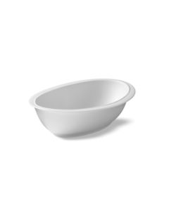 LE COQ Parthenon Coppa Ovale bianco matt 17,5x13 cm H. 5 cm - Confezione 12 pezzi