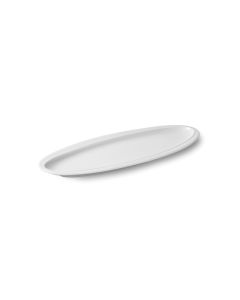 LE COQ Parthenon Vassoio Ovale Stretto bianco matt 28,5x12 cm - Confezione 12 pezzi