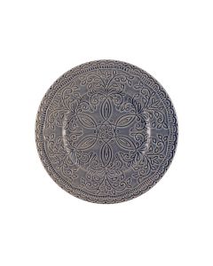 LE COQ Skalistos Piatto Pane verde salvia con decoro in rilievo 15 cm - Confezione 6 pezzi