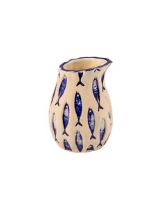 LE COQ THALASSIOS Caraffa bianca con decoro blu in rilievo cl 20 - Confezione da 6 pezzi