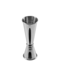 Misurino Doppio Cocktail Mixage con interno graduato in Acciao Inox 18/10 cl 3/6