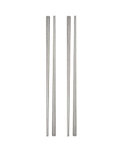 Tognana Tex Mex 2 set Bacchette Chopsticks acciaio inox 18/10 - Confezione da 4 pezzi