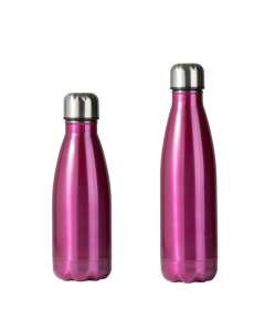 ILSA Bottiglia termica doppia parete con custodia in acciaio inox 18/10 - Fucsia