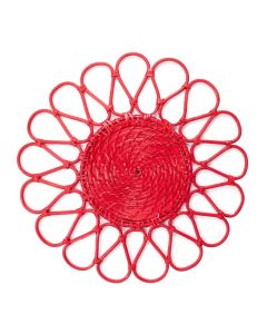 LE COQ TERSICORE Segnaposto con design fiore rosso cm 40 - Confezione 24 pezzi