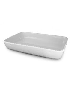 ROYALE Pirofila Rettangolare Cordonata Cm 25X20 - Confezione da 2 pezzi