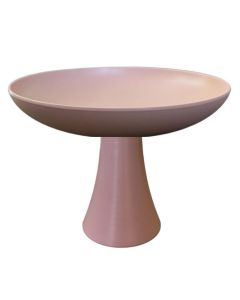 EFAY Ciotola buffet Solar rosa in melamina con piedistallo