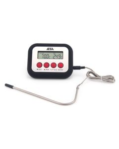 ILSA Termometro digitale professionale per forno in ABS con sonda in acciaio inox 18/10 cm 12
