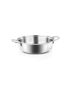 BARAZZONI Bonita Tegame 2 manici Acciaio Inox cm 24 L 2