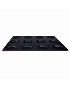 Agnelli Vassoio teglia a 12 stampi antiaderente Gastronorm 2/1 cm 65x53