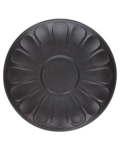 TOGNANA Vulcania Piatto per Tazza Macchiato Black Porcellana Nero - Confezione da 6 pezzi