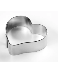 Pavoni Fascia inox a cuore da cm 6,5 x 6 x 2h mod. X20