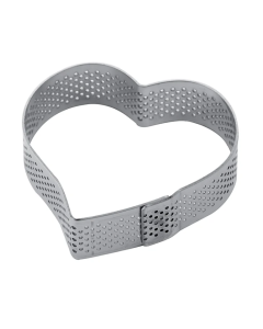 Pavoni Fascia inox a cuore da cm 6,5 x 6 x 2h mod. XF14