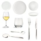 Kit Ristorante 12 Coperti piatti bicchieri posate